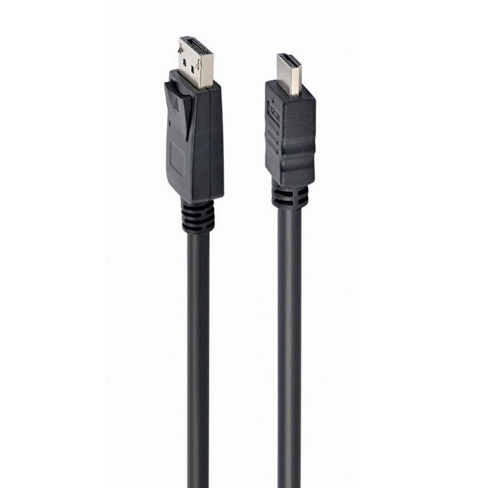 Кабель DisplayPort->HDMI Cablexpert CC-DP-HDMI-1M 1м, 20M/19M, черный, экран, пакет (CC-DP-HDMI-1M) (079990) {100}
