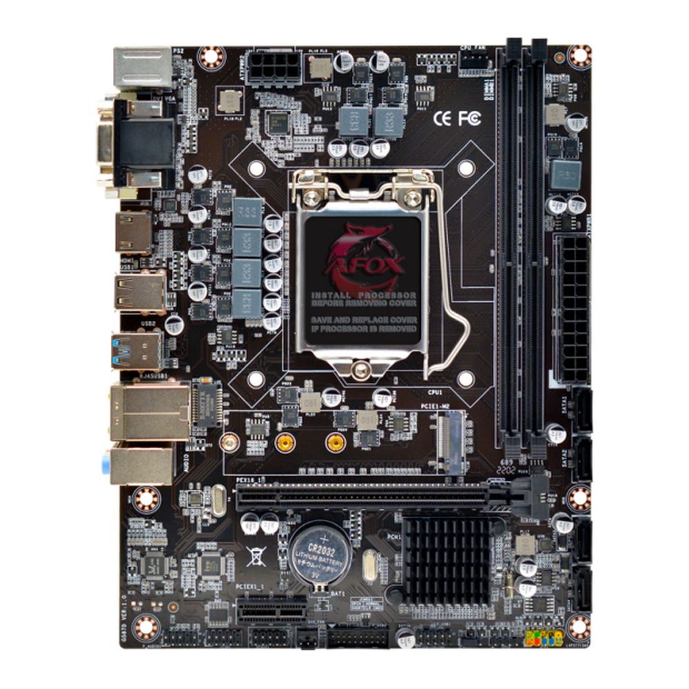 Материнская плата Afox IH510-MA2-V2 LGA1200 mATX 2xDDR4 PCIEx16 PCIEx1 M.2 HDMI DVI VGA