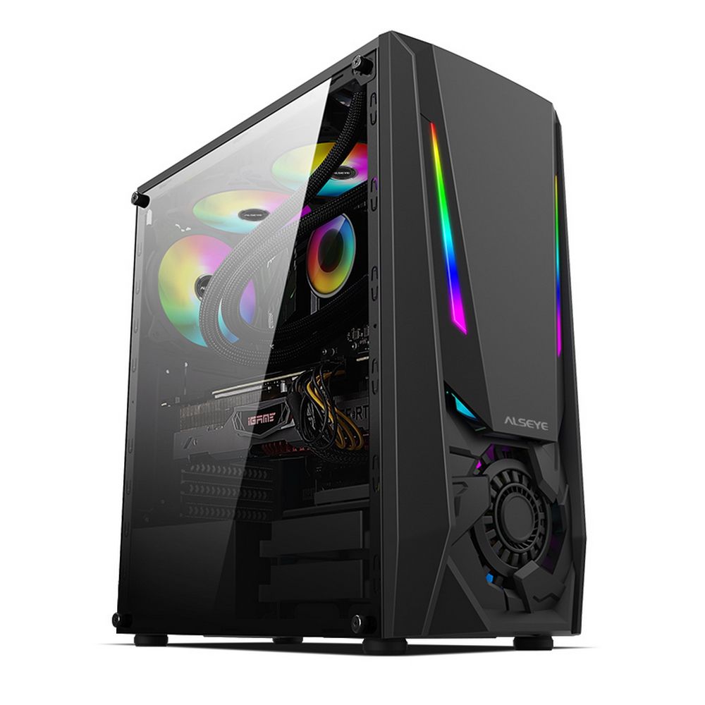 Корпус ALSEYE  Reactor-B Mini-ITX/Micro ATX/ATX, USB2.0*2+HD Audio+USB3.0*1 USB2.0*2+HD Audio+USB3.0*1