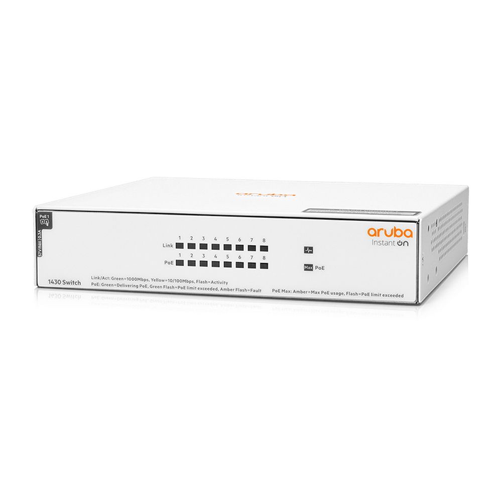 Коммутатор HPE Aruba Instant On 1430 8G Class4 PoE 64W Switch  Switch