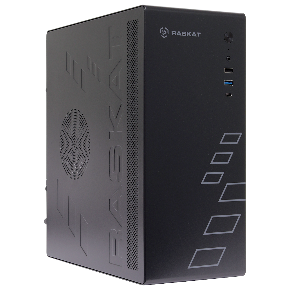 Компьютер ПЭВМ т.м. "Raskat" Standart300 (Intel Core i3 12100, RAM 16Gb, SSD 480Gb, no OS, kb+ms, black)