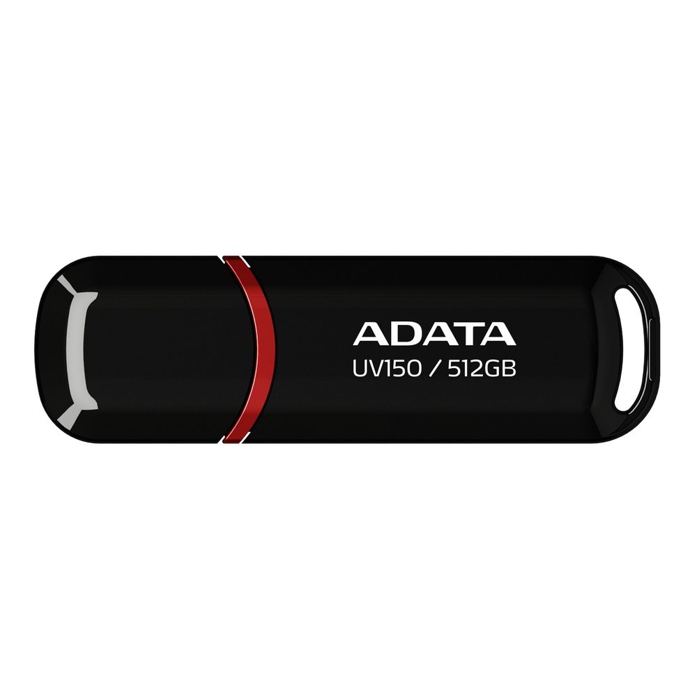 USB накопитель ADATA 512GB USB 3.2 Gen1 AUV150-512G-RBK black, Performance (Max.): Up to 100MB/s read