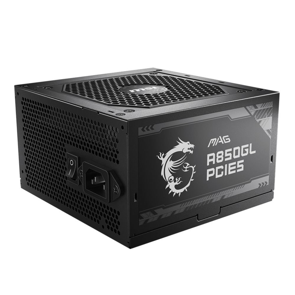 Блок питания MSI MAG A850GL PCIE5 , 850W, 80+ Gold, полностью модульный, ATX 3.1, PCIE5.1