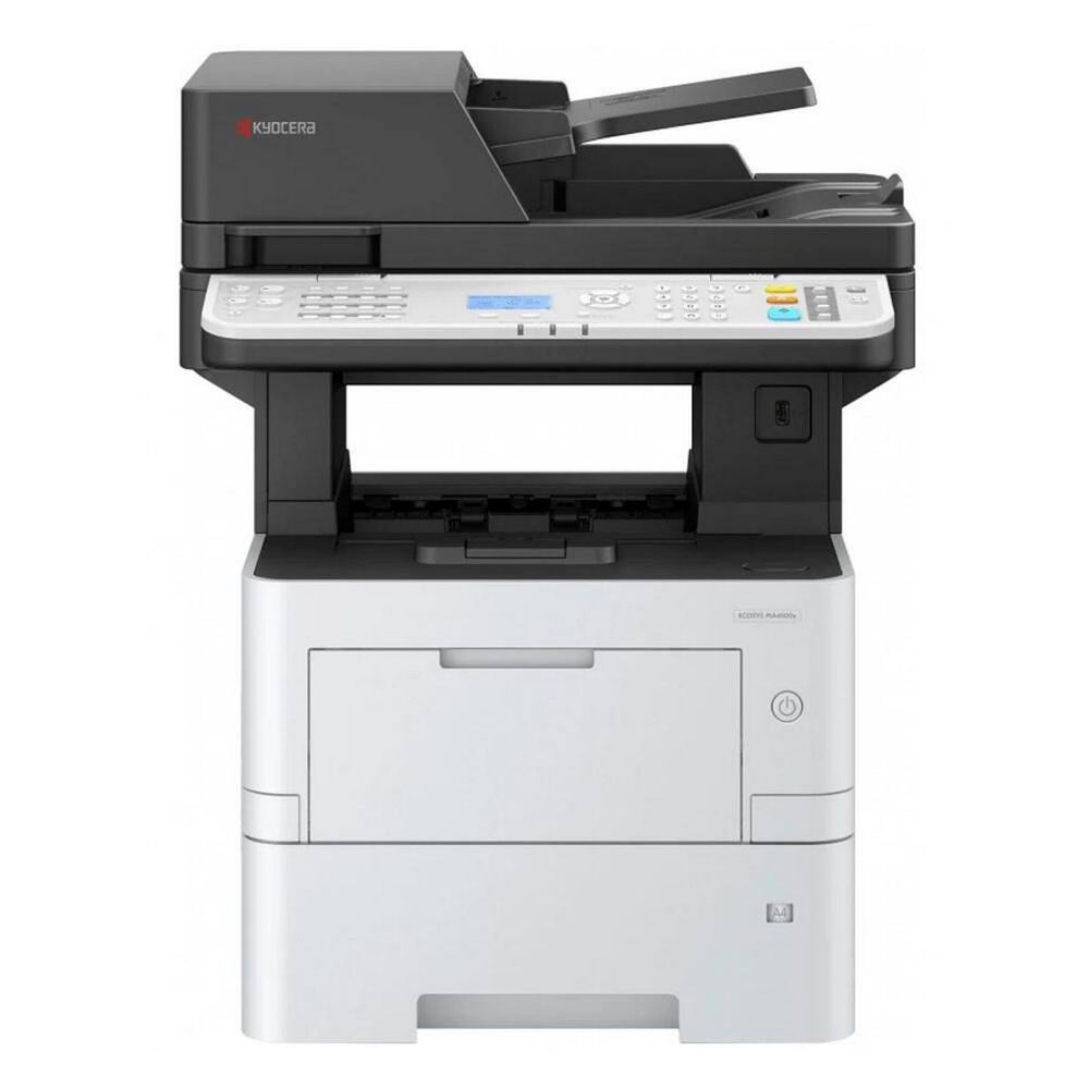 Kyocera Ecosys MA4500x A4, МФУ, лазерное, черно-белое, 45стр/мин, 1200dpi, 1400МГц, 1024Мб, 512Гб, 75АПД,  500+100, AirPrint/USB/Ethernet, 6000стр/картридж, (110C133NL0)