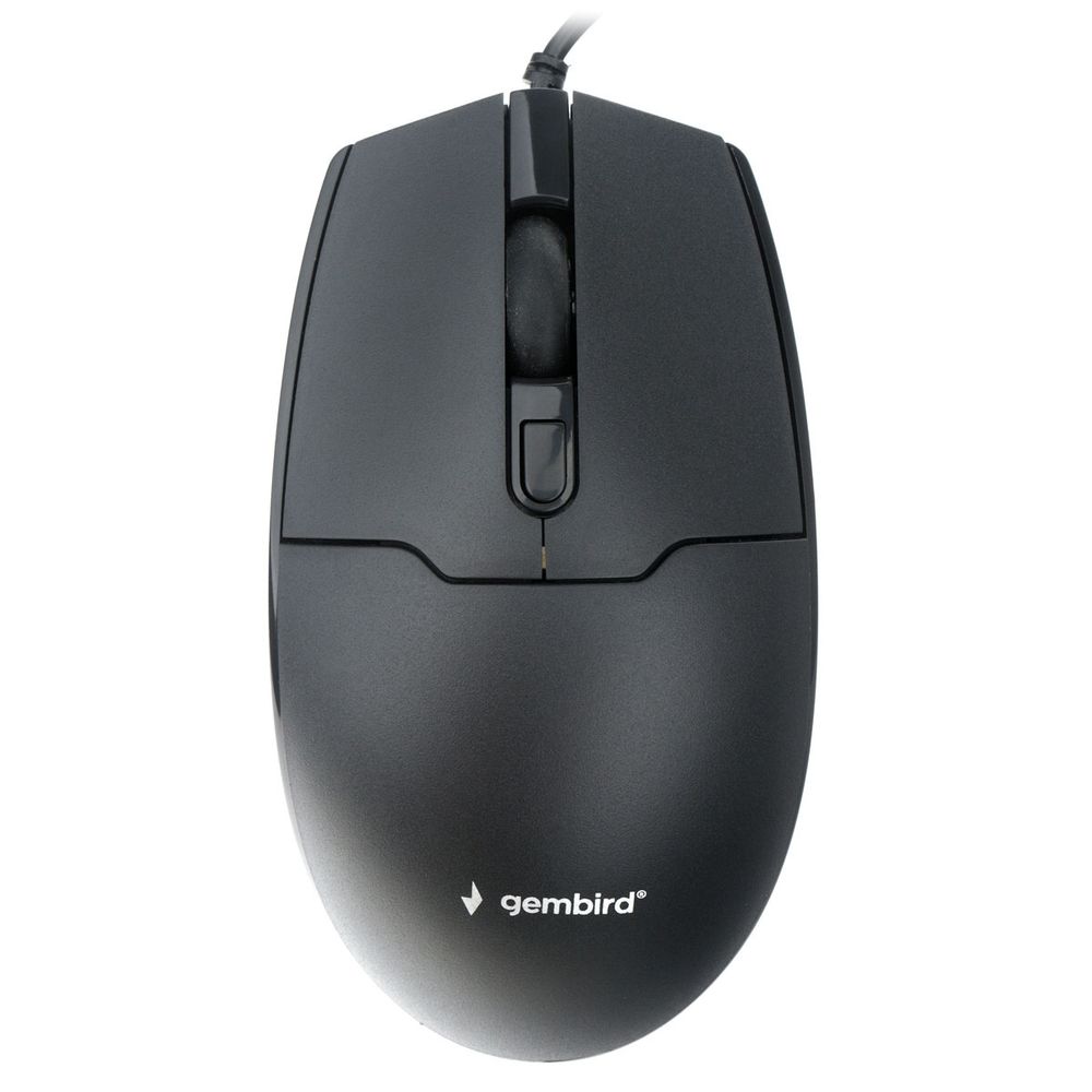 Мышь Gembird Bad Pack Мышь Gembird MOP-430, USB, черный, 3кн.+колесо-кнопка, 1600 DPI,  кабель 1.5 м