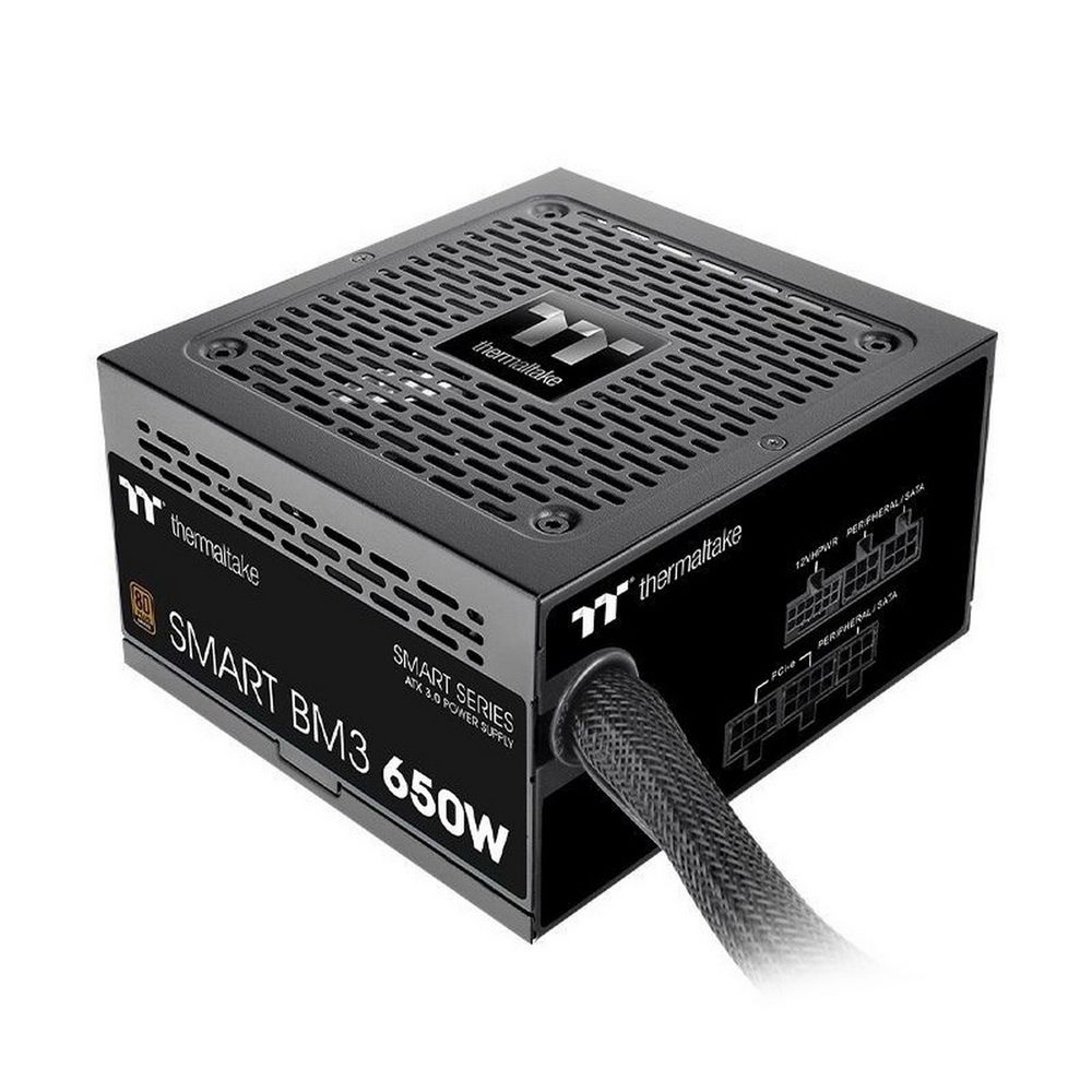 Блок питания Thermaltake Smart BM3 650 /Semi Modular/Non Light/Full Range/Analog/80 Plus Bronze/EU/JP Main CAP/All Flat Cables/Gen 5