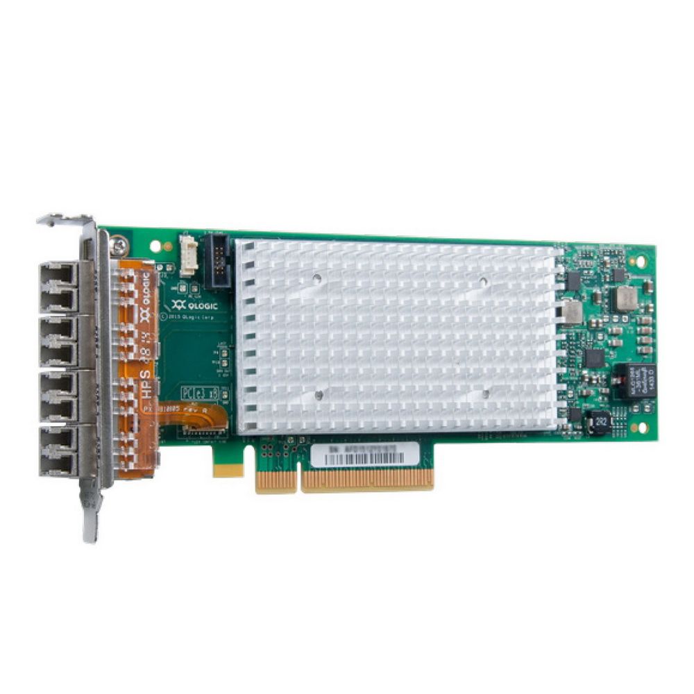 Сетевой адаптер Qlogic QLE2694L OEM, 16Gb/s FC HBA, 4-port, PCIe v3.0 x8, LC SR MMF, Low Profile (трансиверы впаяны, в комплекте только короткий брекет) (003017)