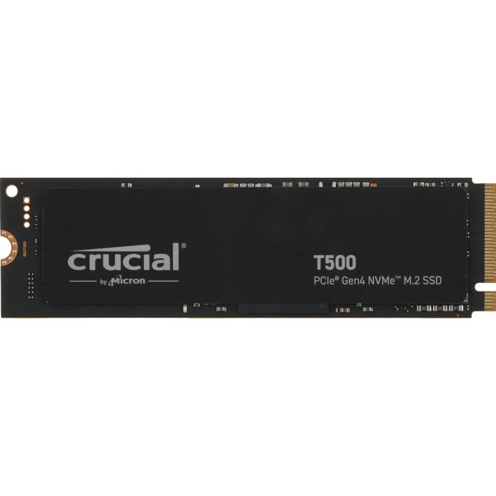 Твердотельный накопитель SSD Crucial M.2 2280 500GB Crucial T500 Client SSD CT500T500SSD8 PCIe Gen4x4 with NVMe, 7200/5700, TLC, 300TBW