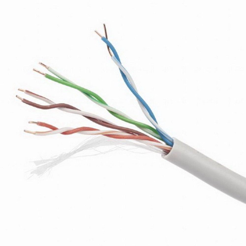 Кабель Cablexpert Bad Pack UPC-5004E-SO/100C, UTP5e, 4 пары, 0.48 мм, медь, однож., 100 м, Fluke Test, серый {2} (065771)