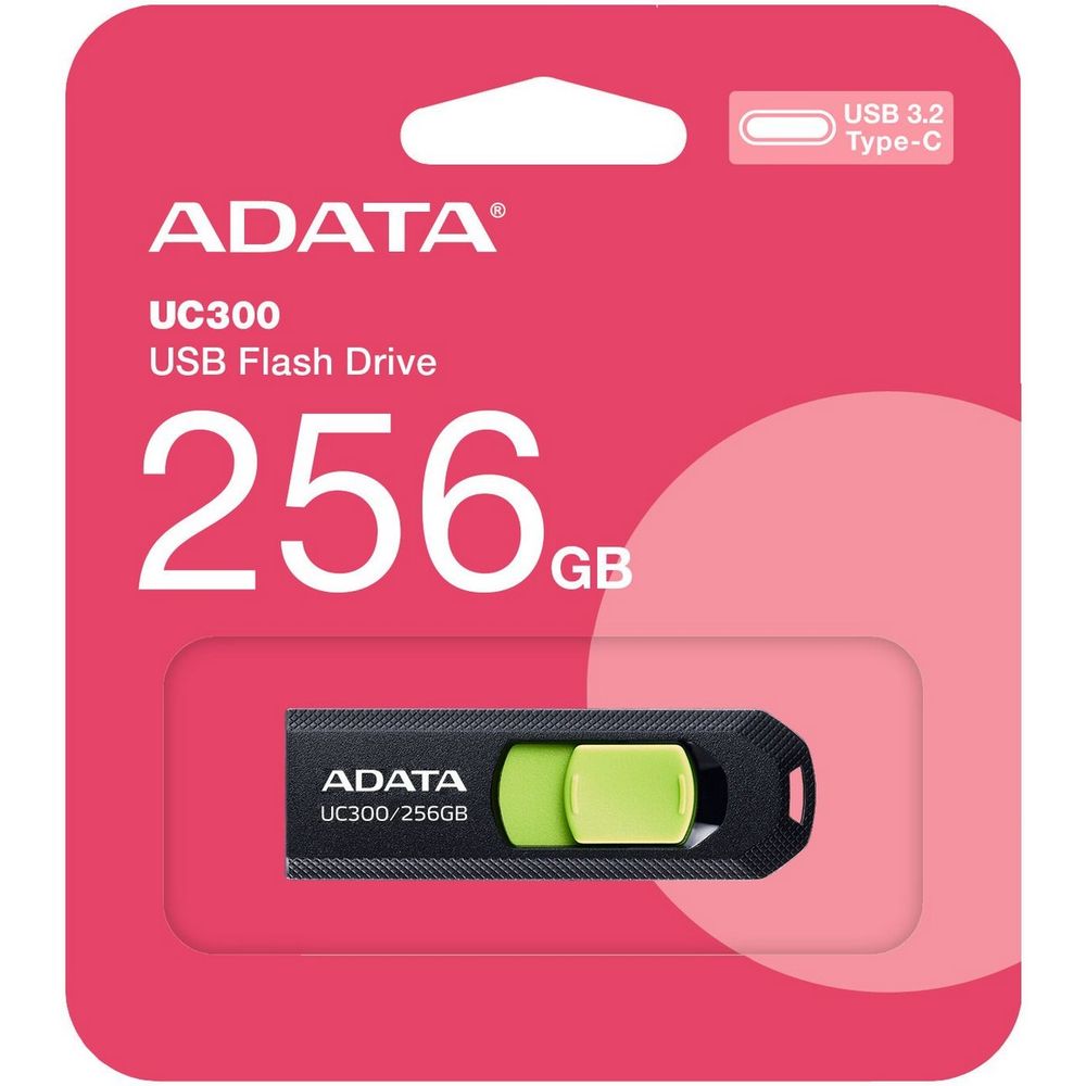 USB накопитель ADATA 256GB USB 3.2 Gen1 ACHO-UC300-256G-RBK/GN
