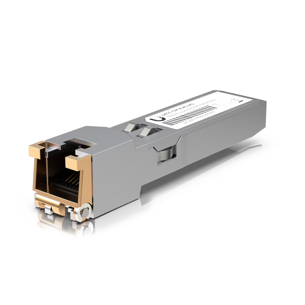 Трансивер Ubiquiti UACC-CM-RJ45-MG RJ45 SFP+модуль  поддерживающий 10G 100 м.