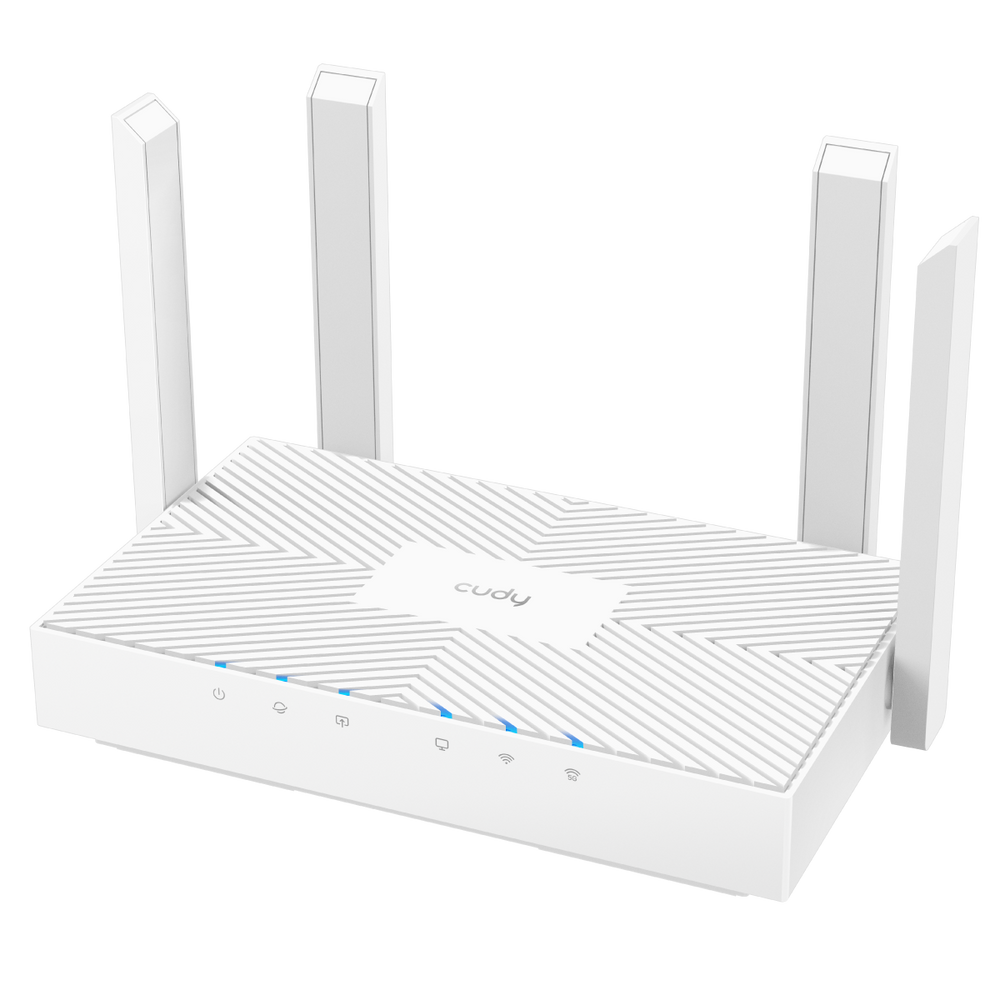 Маршрутизатор CUDY WR1300E AC1200 Gigabit Wi-Fi Router Dual Band, Chipset MediaTek, 3 × 10/100/1000Mbps RJ45 Ports, 4 x 5dBi fixed antennas,  WiFi router/AP/ Repeater/WISP Mode, 802.11ac/a/b/g/n, 867Mbps at 5GHz + 300Mbps at 2.4GHz, DDNS, WiFi Schedule, IPv6,  WPS,WPA3, IPTV, WOL, T