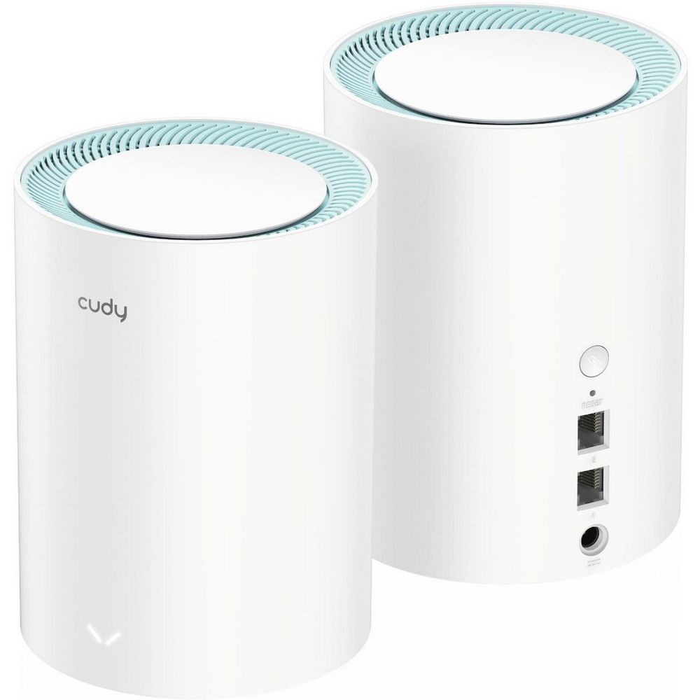 Маршрутизатор CUDY AC1200 Wi-Fi Gigabit Mesh Solution 2-Pack, Chipset MT7621+MT7613B+MT7603, Dual-Band, 867Mbps at 5GHz + 300Mbps at 2.4GHz, 802.11ac/a/b/g/n, 2 Gigabit Ethernet Ports,  internal antennas,MU-MIMO,  DDNS,Zerotier/Wireguard/OpenVPN/IPSec/L2TP/PPTP VPN, DNS over