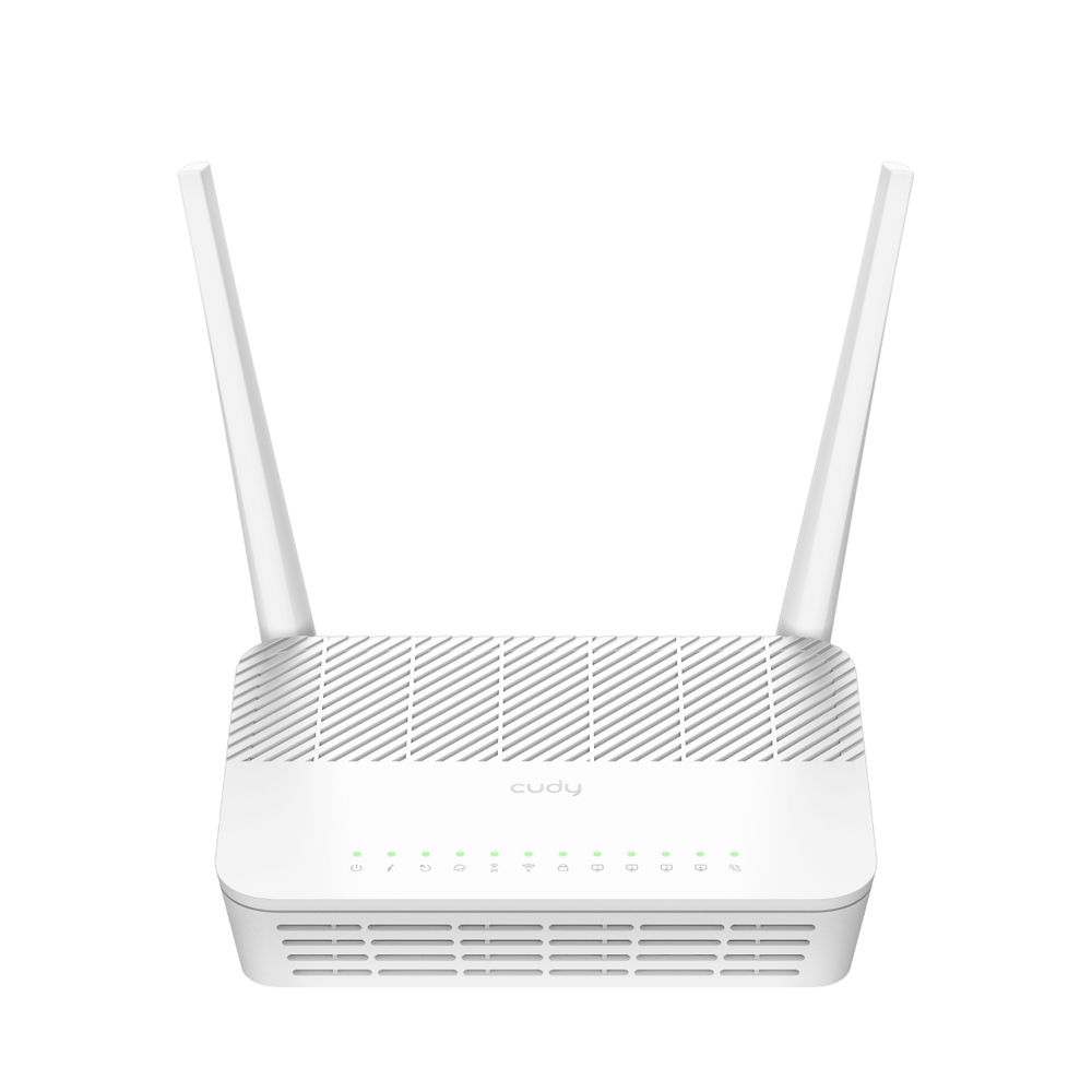Маршрутизатор CUDY AC1200 Wi-Fi  VoIP GPON Router Wireless Dual Band Gigabit xPON Router, Realtek chipset, GPON/EPON,  867Mbps at 5GHz + 300Mbps at 2.4GHz, 802.11ac/a/b/g/n, 1 PON Port, 4 Gigabit RJ45 port, 1 RJ11 Port, Power ON/OFF Button,WPS Button,WiFi Button, Reset button,TR069/TR098/TR111/TR18