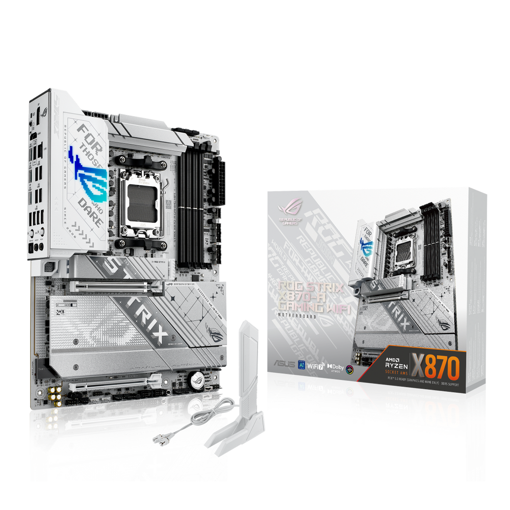 Материнская плата ASUS ROG STRIX X870-A GAMING WIFI AM5 ATX 4xDDR5 2xPCIEx16 4xM.2 3хUSB-C DP HDMI 2.5GLAN Wi-Fi 7