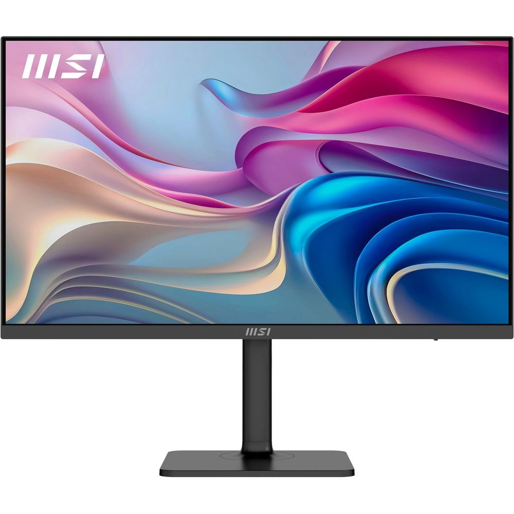 Монитор 27" MSI Modern MD272UPHG  IPS, 3840x2160, 60Hz, 4ms, 400сd/m, 1000:1, HDR10 | 2xHDMI(2.0b), DP(1.4a), Type-C(PD-98W), 3xUSB3.2 | HAS, Pivot, Swivel, InPSU, Speakers, Vesa 75, Black