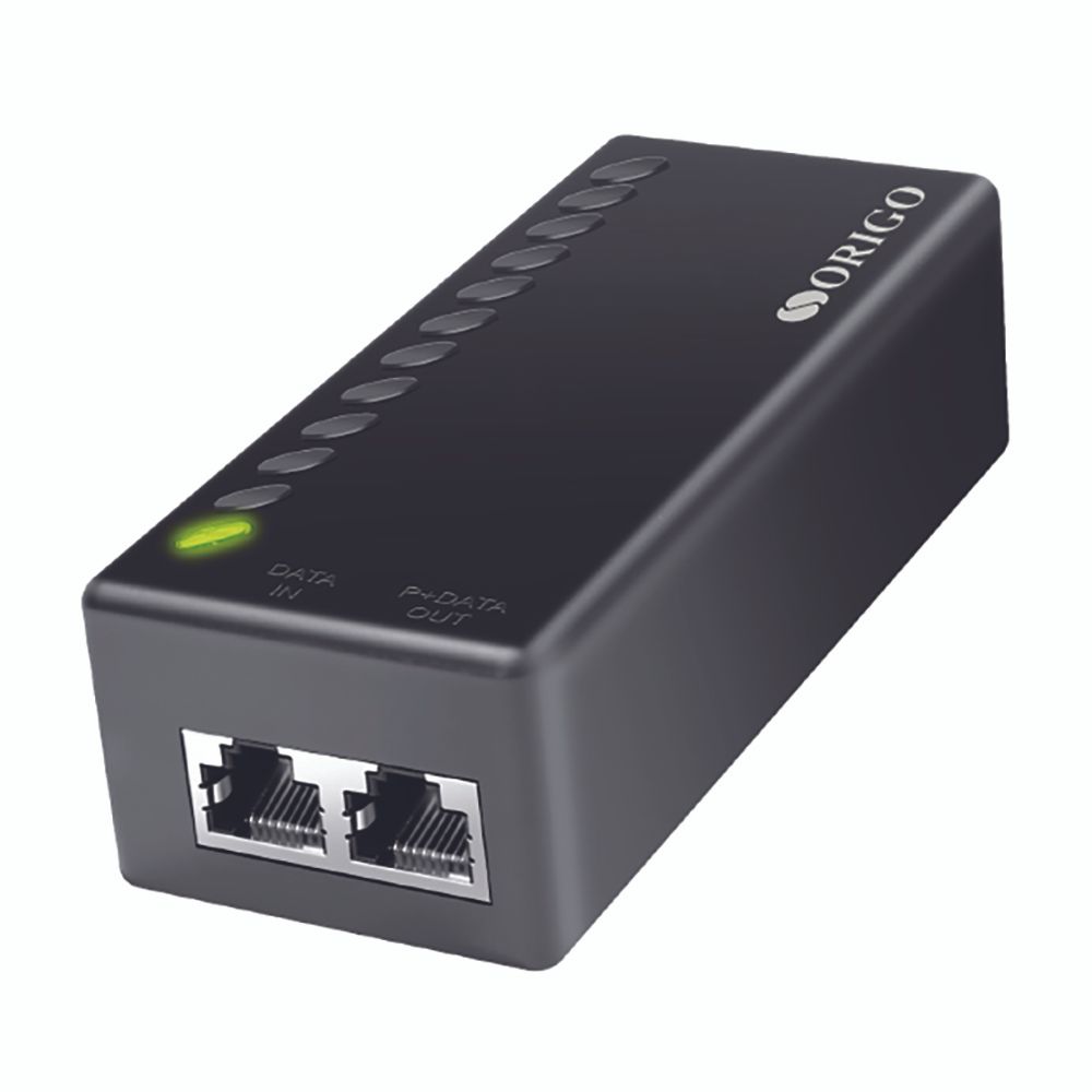 Гигабитный инжектор ORIGO OPE301GI/30W/A1A PoE+ 802.3af/at, 30 Вт, 54В DC (полный аналог DPE-301GI/A1B)