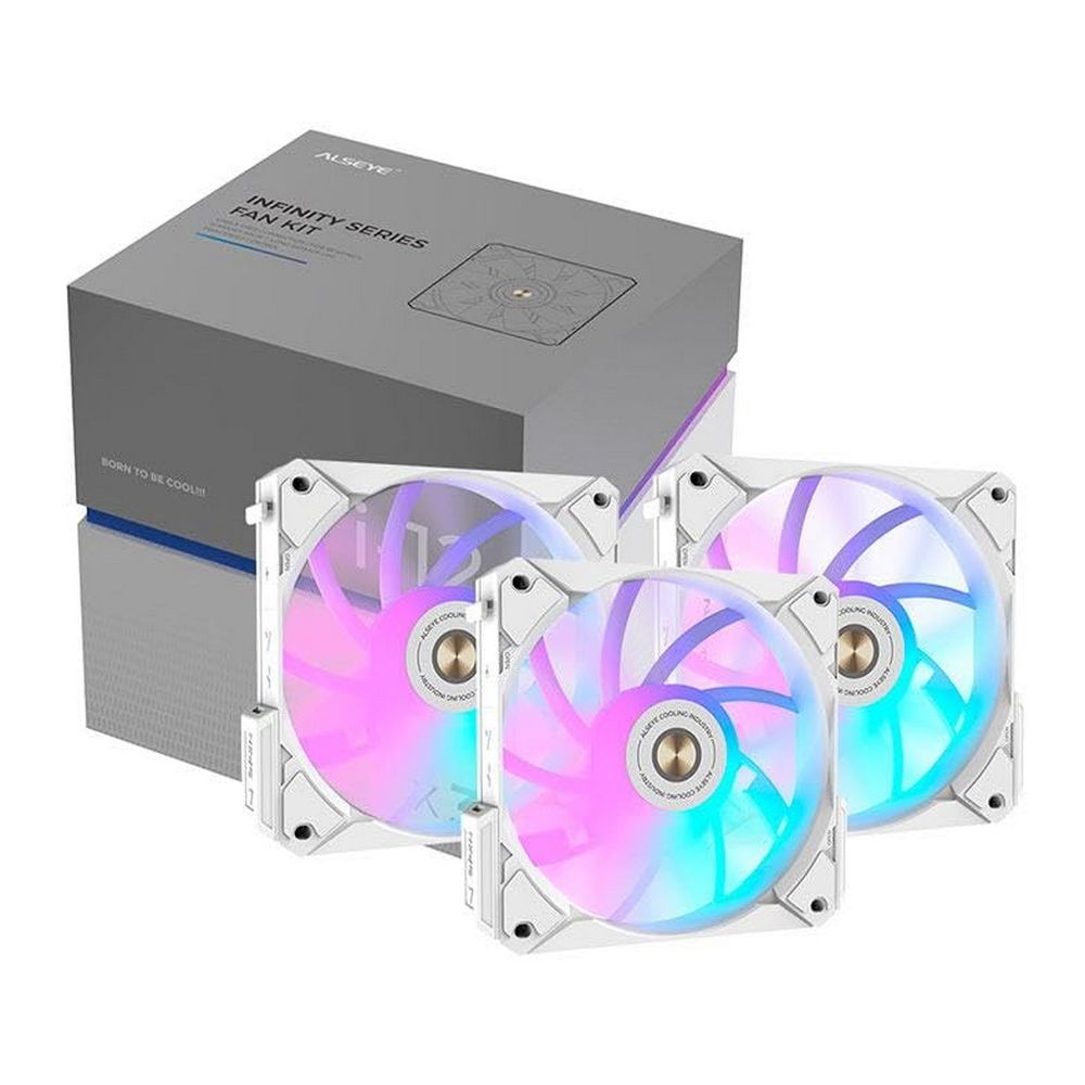 Вентилятор в корпус ALSEYE Bad Pack COOLING FAN Kit i12W-K3 White Dimensions: 120 x 120 x 25mmVoltage: DC 12VCurrent: 0.21AFan Speed :800-1800±10%Max. Air Flow: 31.18-73.92CFMMax. Air Pressure: 0.56-2.1mmH20Max. Noise: 20-33.2dBABearing Type : FDB BearingLife Expectancy : 70,000 hours bp