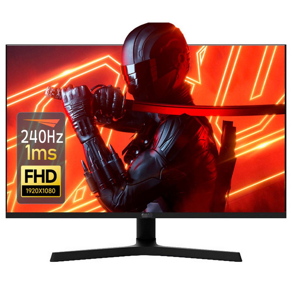Монитор Bad Pack 27" AIWA MD2707-1 Black (IPS, 1920x1080, HDMI+HDMI+DP+DP, 1 ms, 178°/178°, 350 cd/m, 1000:1, 240Hz, MM, Pivot, внешн. БП)