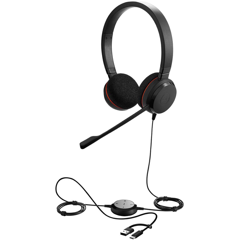 Проводная гарнитура Jabra Evolve 20, StereoMS, USB C/A adapter (PN: 4999-823-169)