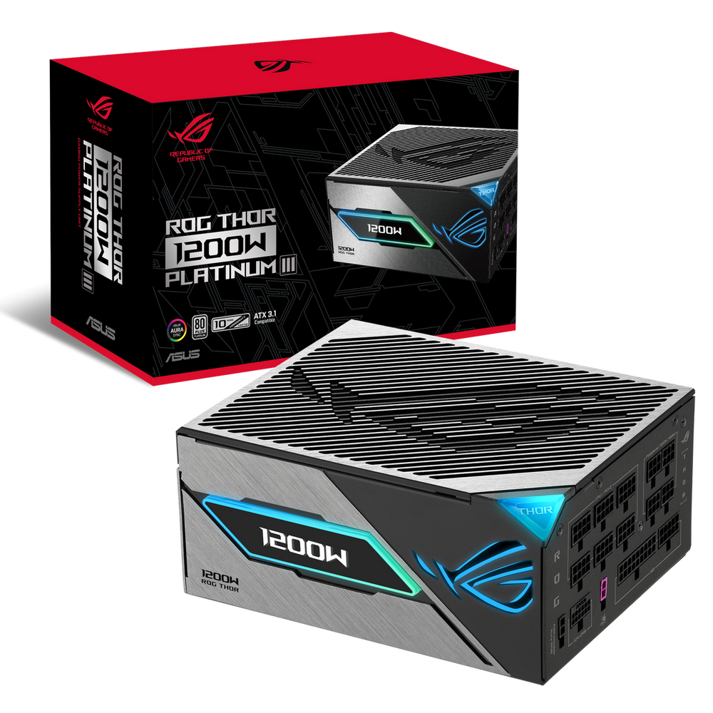 Блок питания ПК ASUS ROG-THOR-1200P3-GAMING