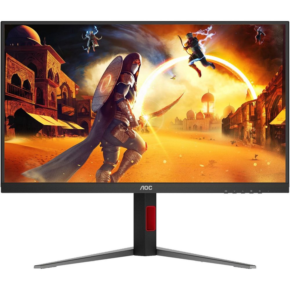 Монитор 27" AOC Q27G4S  IPS, 2560x1440, 300Hz, 1ms, 450сd/m, 1500:1, HDR10 | 2xHDMI(2.1), DP(1.4) | HAS, Pivot, Swivel, InPSU, Vesa 100, Black/Red