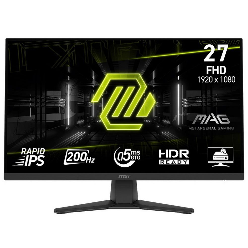 Монитор Bad Pack 27" MSI MAG 272F Black (Rapid IPS, 1920x1080, HDMI+DP, 0.5 ms, 178°/178°, 300 cd/m, 1000:1, 200Hz)  bp
