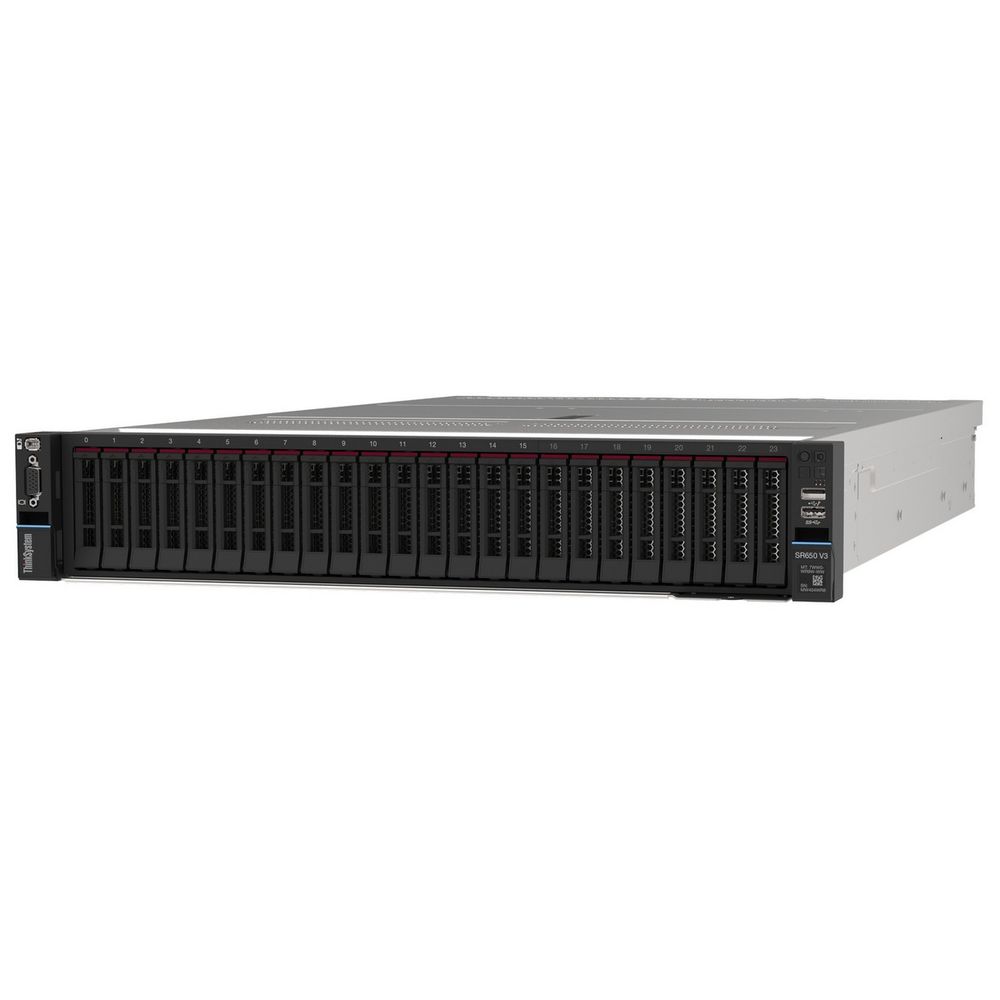Платформа системного блока с ЦПУ Lenovo ThinkSystem SR650 V3 1x Silver 4510 12C 150W 2.4G/1x32GB 1Rx4/940-16i/12x 3.5" SAS Open bay/3 (x16, x8, x8) Gen4/1x1100W Titanium