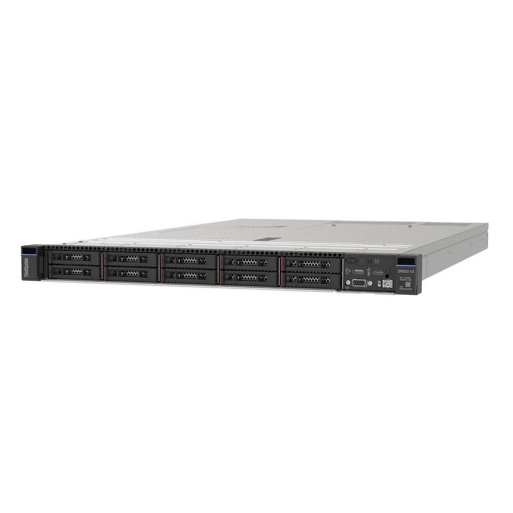 Платформа системного блока с ЦПУ Lenovo ThinkSystem SR630 V3 1x Silver 4510 12C 150W 2.4G/1x 32GB 1Rx4/9350-8i/4x 3.5" SAS; Open bay/1x1100W Titanium