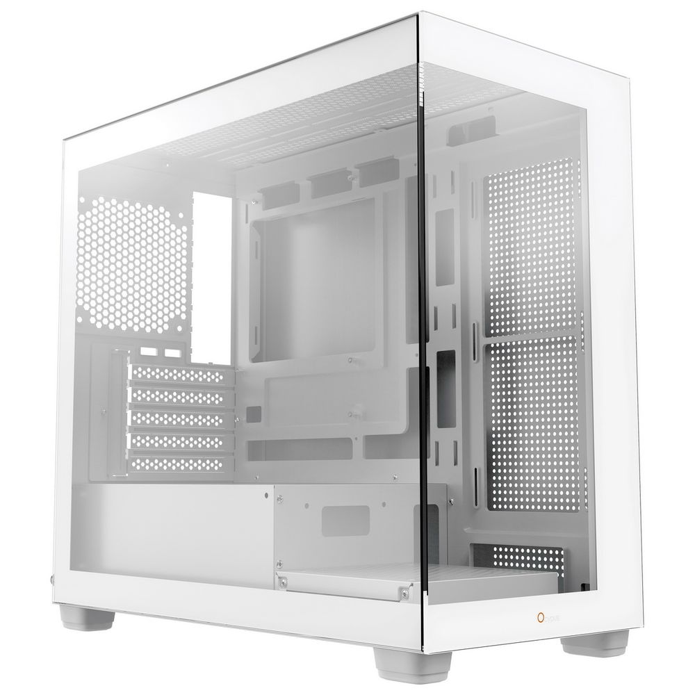 Корпус для ПК Case Ocypus Gamma C52 WH mATX / win / white / no PSU / Tempered Glass