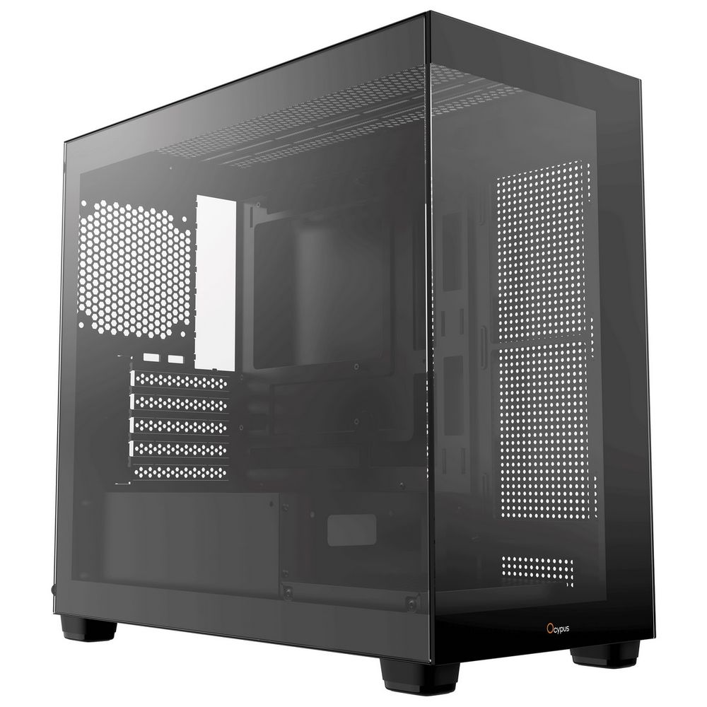Корпус для ПК Case Ocypus Gamma C52 BK mATX / win / black / no PSU / Tempered Glass