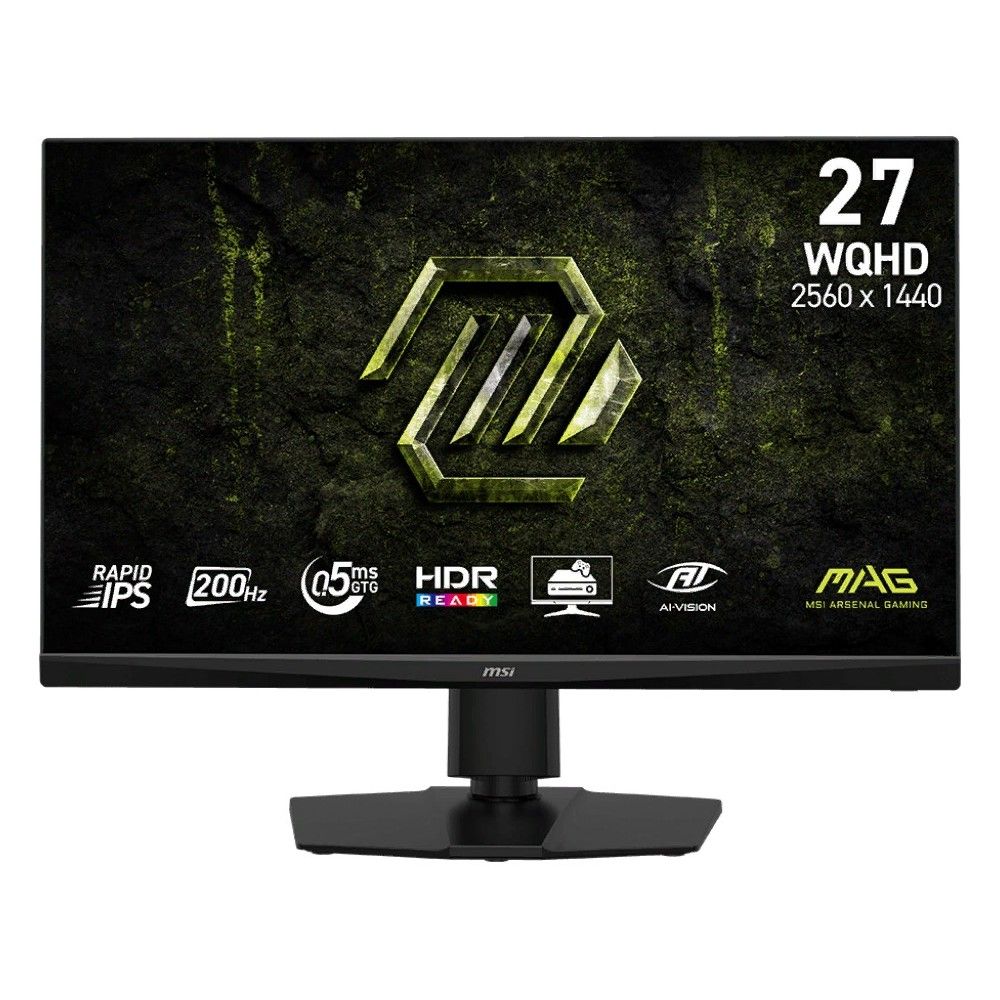 Монитор 27" MSI MAG 272QPF E20  Rapid IPS , 2560x1440, 200Hz, 0,5ms, 300сd/m, 1000:1, HDR | HDMI(2.0b), DP(1.4a) | HAS, Pivot, Swivel, InPSU, Vesa 100, Black