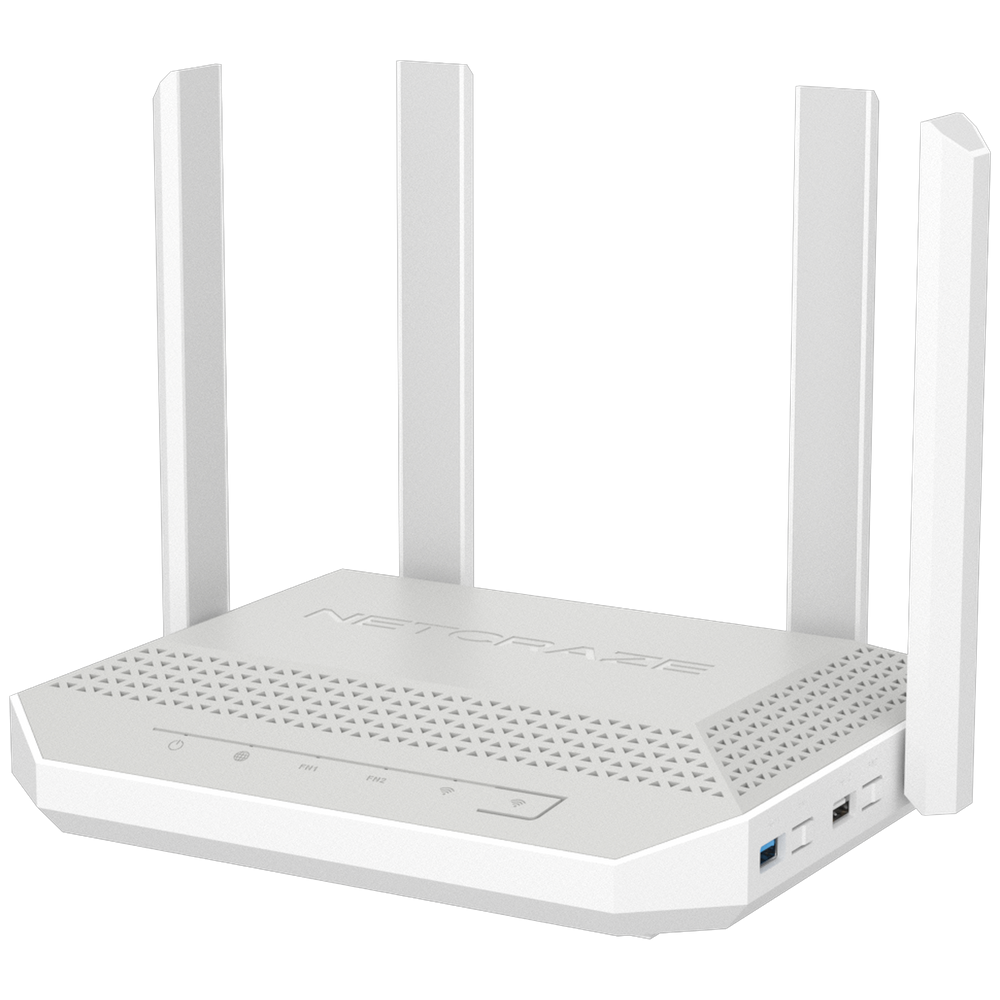 Маршрутизатор (Keenetic)  Netcraze Giga (NC-1012) Мультигигабитный интернет-центр с Mesh Wi-Fi 6 AX3000,  Smart-коммутатором 1×2.5G/SFP и 4×1G, многофункциональными портами USB 3.0 и 2.0
