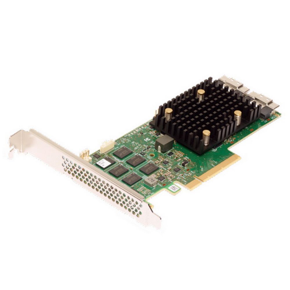 RAID-контроллер Broadcom 9560-16i SGL (05-50077-00 / 03-50077-00004 / 03-50077-00005 / 03-50077-00006 / 03-50077-00007 / 03-50077-00008 / 03-50077-00011 / 03-50077-00012 / 03-50077-00013 / 03-50077-00010) PCIe 4.0 x8 LP, SAS/SATA/NVMe, RAID 0,1,5,6,10,50,60, 16port(2* int SFF8654), 8GB Cache, 3916ROC, RTL