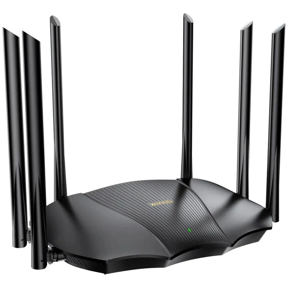 Маршрутизатор Tenda Двухдиапазонный гигабитный Wi-Fi роутер TX3000 Pro AХ3000, до 574 Мбит/с на 2,4 ГГц + до 2402 Мбит/с на 5 ГГц, LAN 3x1Гбит/с, WAN 1x1Гбит/с