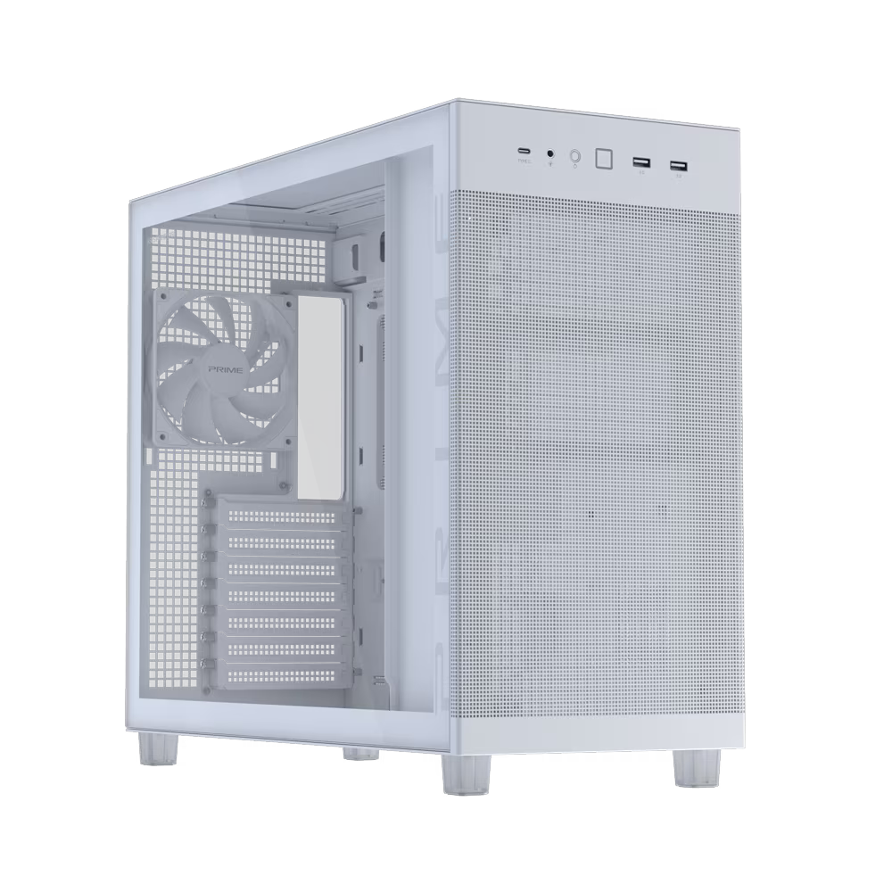 Корпус для ПК ASUS PRIME AP303 TG WHITE (90DC00V3-B39010)