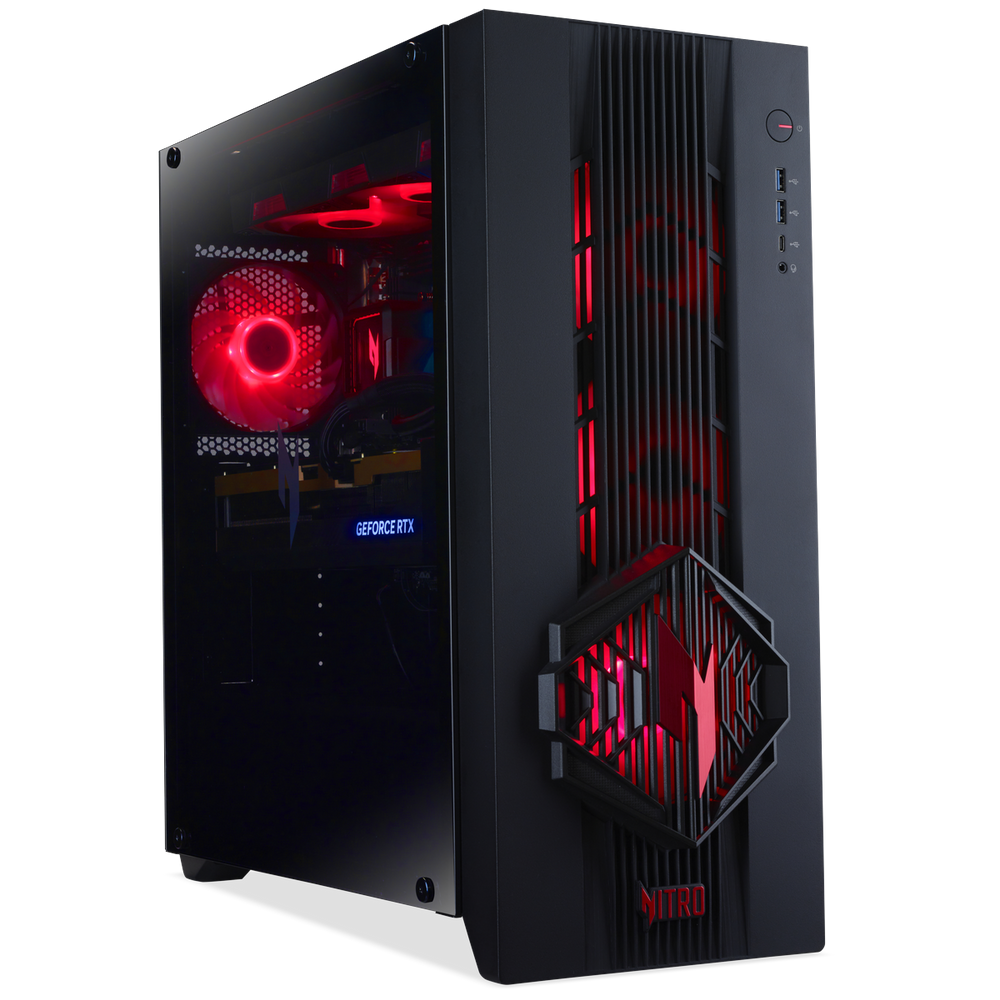 Настольный ПК Acer Nitro 70 N70X3D-100 AMD Ryzen 9 9950X3D/32Gb/SSD1Tb/RTX5080 16Gb/PSU 1200W/NoOS/Black (DG.E5ACD.006)