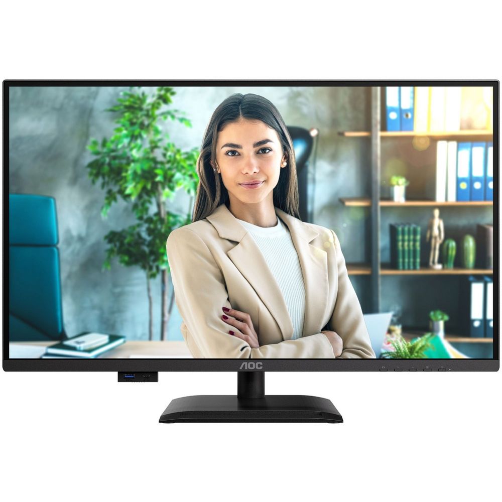 Монитор 27" AOC Q27P4U  IPS, 2560x1440, 120Hz, 4ms, 350сd/m, 1500:1 | 2xHDMI(2.0), DP(1.2), Type-C(PD-15W), 3xUSB 3.2 | HAS, Pivot, Swivel, InPSU, Speakers, Vesa 100, Black