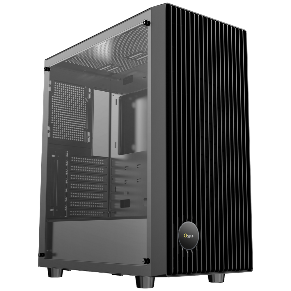 Корпус для ПК Ocypus Gamma-C70-BKG000XX-GL Case Gamma C70 BK ATX / win / black / no PSU / Tempered Glass
