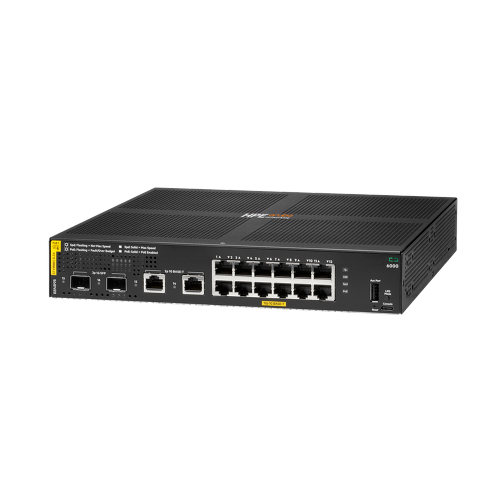 Коммутатор R8N89B HPE ANW 6000 12G CL4 2F 139W Managed L2 Switch