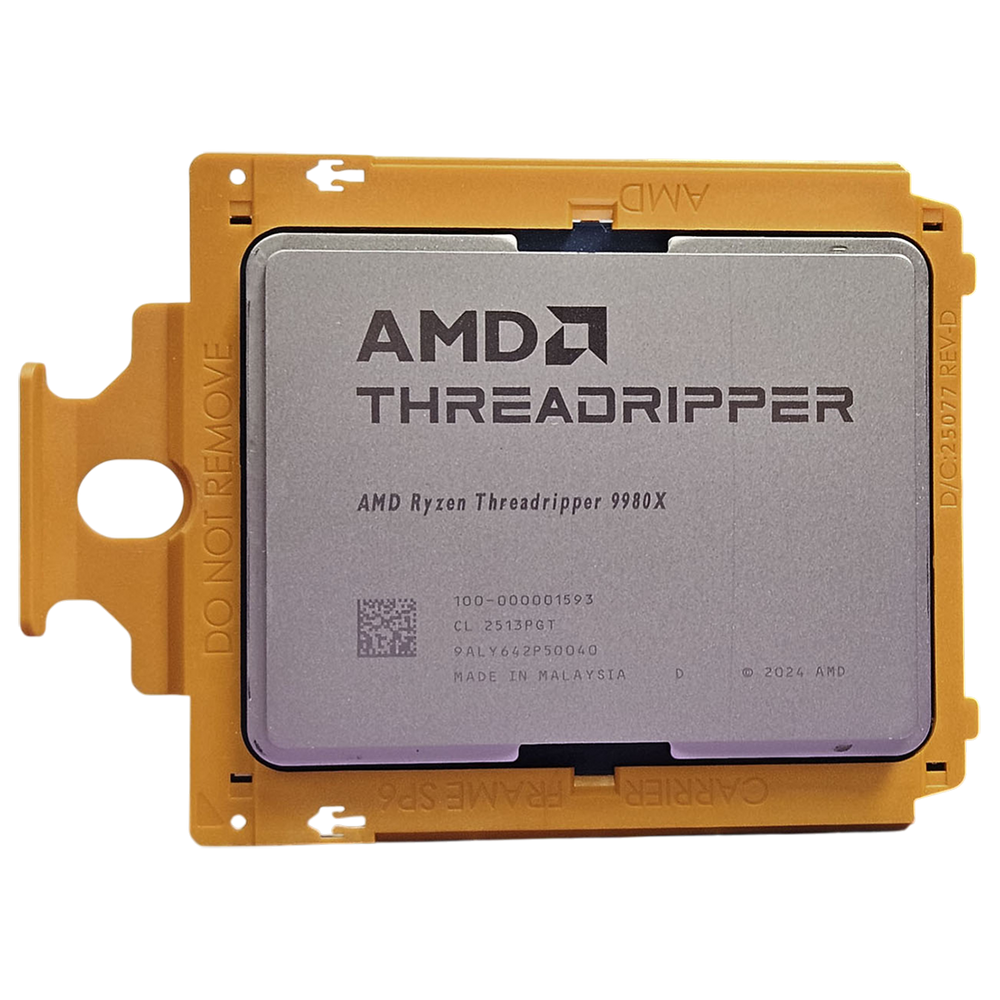 Центральный Процессор AMD RYZEN Threadripper 9980X OEM (Shimada Peak, 4nm, C64/T128, Base 3,2 GHz, Turbo 5,4 GHz, Without Graphics, L3 256MB, TDP 350W, sTR5)