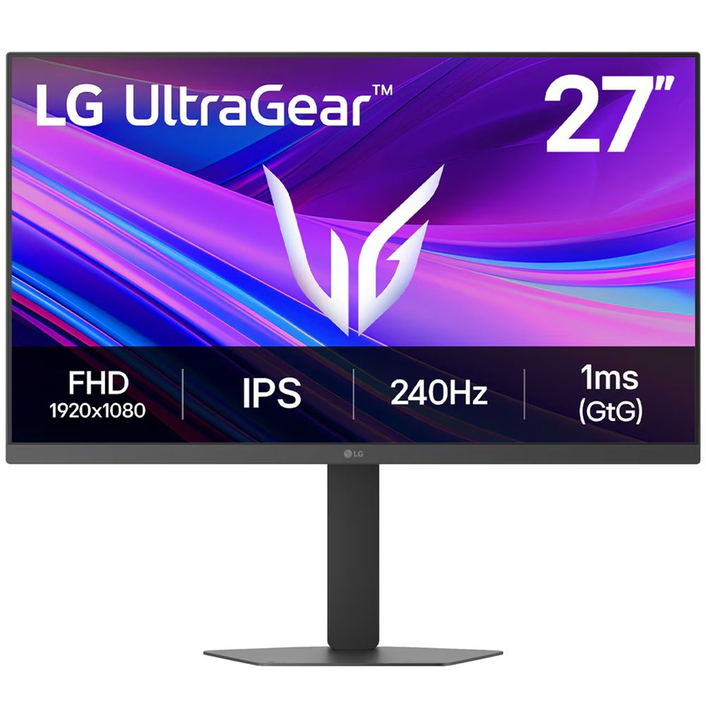 Монитор 27" LG 27G440A-B IPS, 1920x1080, 240Hz, 1ms, 400сd/m, 1000:1, HDR10, G-Sync | 2xHDMI(2.1), DP(1.4) | HAS, Pivot, Swivel, ExPSU, Vesa 100, Black