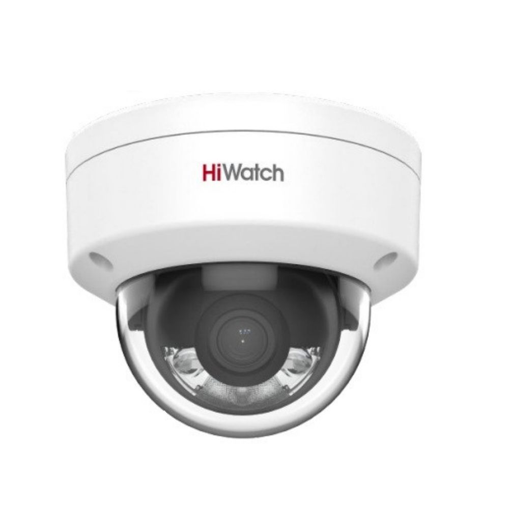 Камера видеонаблюдения 4Мп купольная ColorVu IP-камера HiWatch DS-I452L(B) (2.8mm) с гибридной смарт-подсветкой до 30м