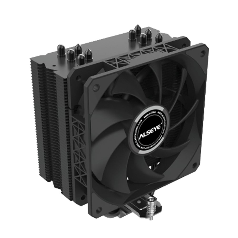Вентилятор для процессора ALSEYE CPU Socket:LGA115X/1200/1366/1700/1851 AMD：AM4/AM5 TDP：210W Product Dimensions: 120*73*150mm