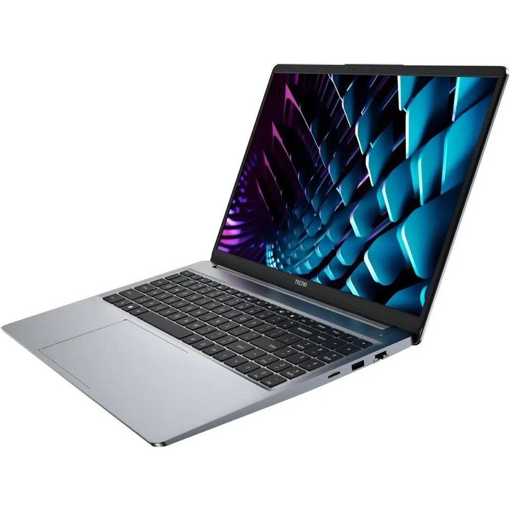 Ноутбук TECNO MegaBook K16SDA AMD Ryzen 5 7430U/8Gb (1*8 D4)/SSD512Gb/16"/IPS/WUXGA/1920x1200/60Hz/Win11/RJ-45/Grey/1.75kg