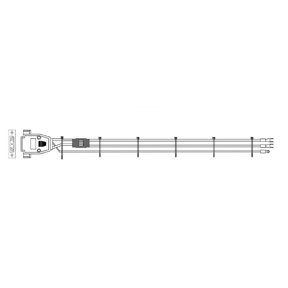 Кабель Gospower 0504-16030021,  Power cable DC 2m Для блоков питания серии G1232