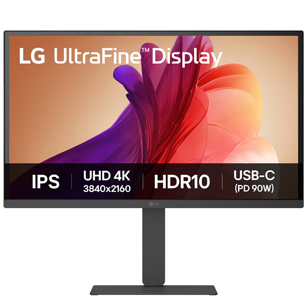 Монитор 27" LG 27U730A-B  IPS, 3840x2160, 60Hz, 5ms, 300сd/m, 1000:1, HDR10 | 2xHDMI(2.0), DP(1.4), Type-C(PD-90W), 2xUSB3.2 | HAS, Pivot, Swivel, ExPSU, Speakers, Vesa 100, Black
