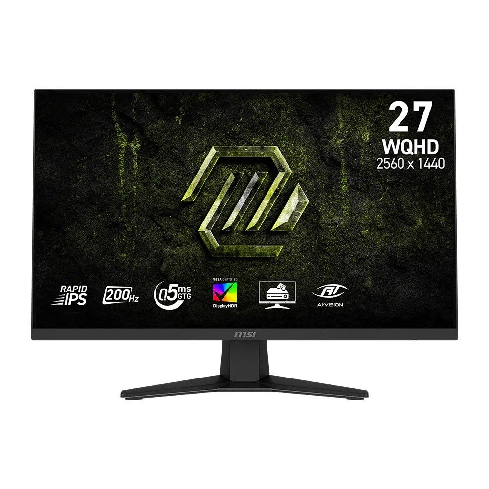 Монитор 27" MSI MAG 274QF E20  Rapid IPS, 2560x1440, 200Hz, 0,5ms, 300сd/m, 1200:1, HDR | 2xHDMI(2.0b), DP(1.4a) | InPSU, Vesa 100, Black