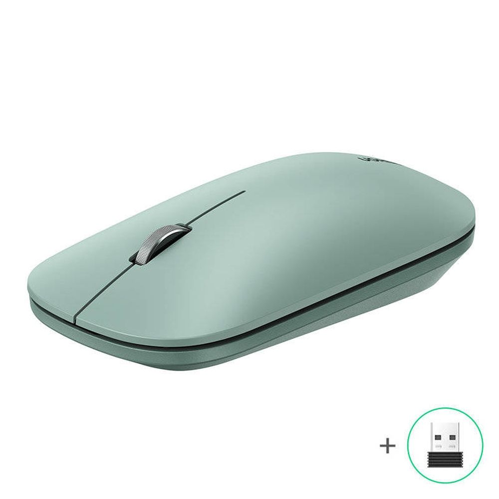 Беспроводная компьютерная мышь UGREEN MU001 (90374) Portable Wireless Mouse. Цвет: зеленый  Цвет: розовый