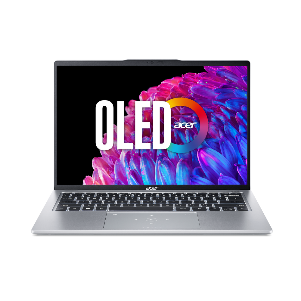 Ноутбук Acer Swift Go 14 SFG14-73-56KL Intel Core Ultra 5 125H/16Gb (soldered D5)/SSD512Gb/UMA/14"/OLED/WQXGA+/2880x1800/90Hz/NoOS/Silver/1.25kg